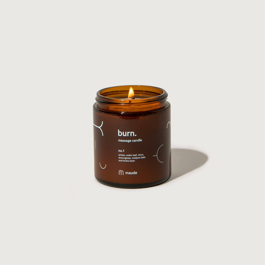 4 oz Burn no. 1 - skin-softening massage candle