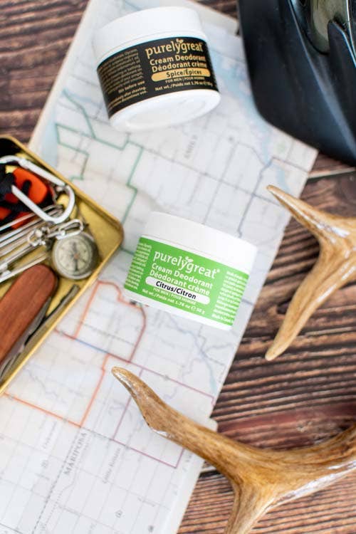 Purelygreat Cream Deodorant Citrus for Men - Free Living Co