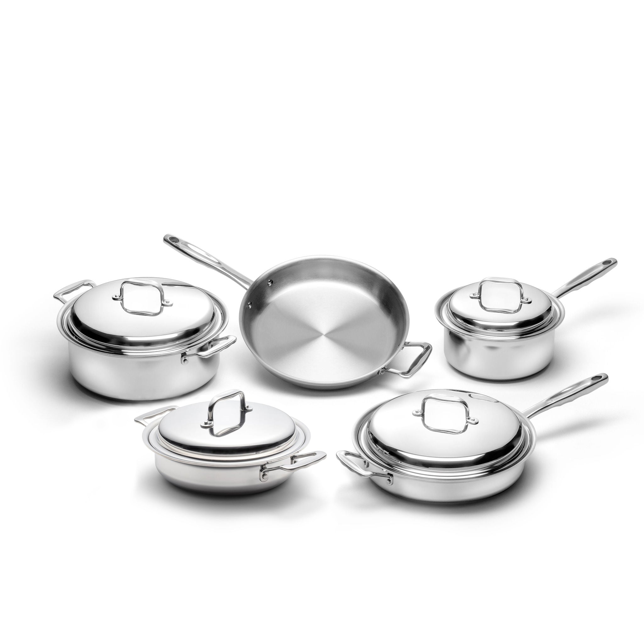 9 Piece Stainless Steel Cookware Set - Free Living Co