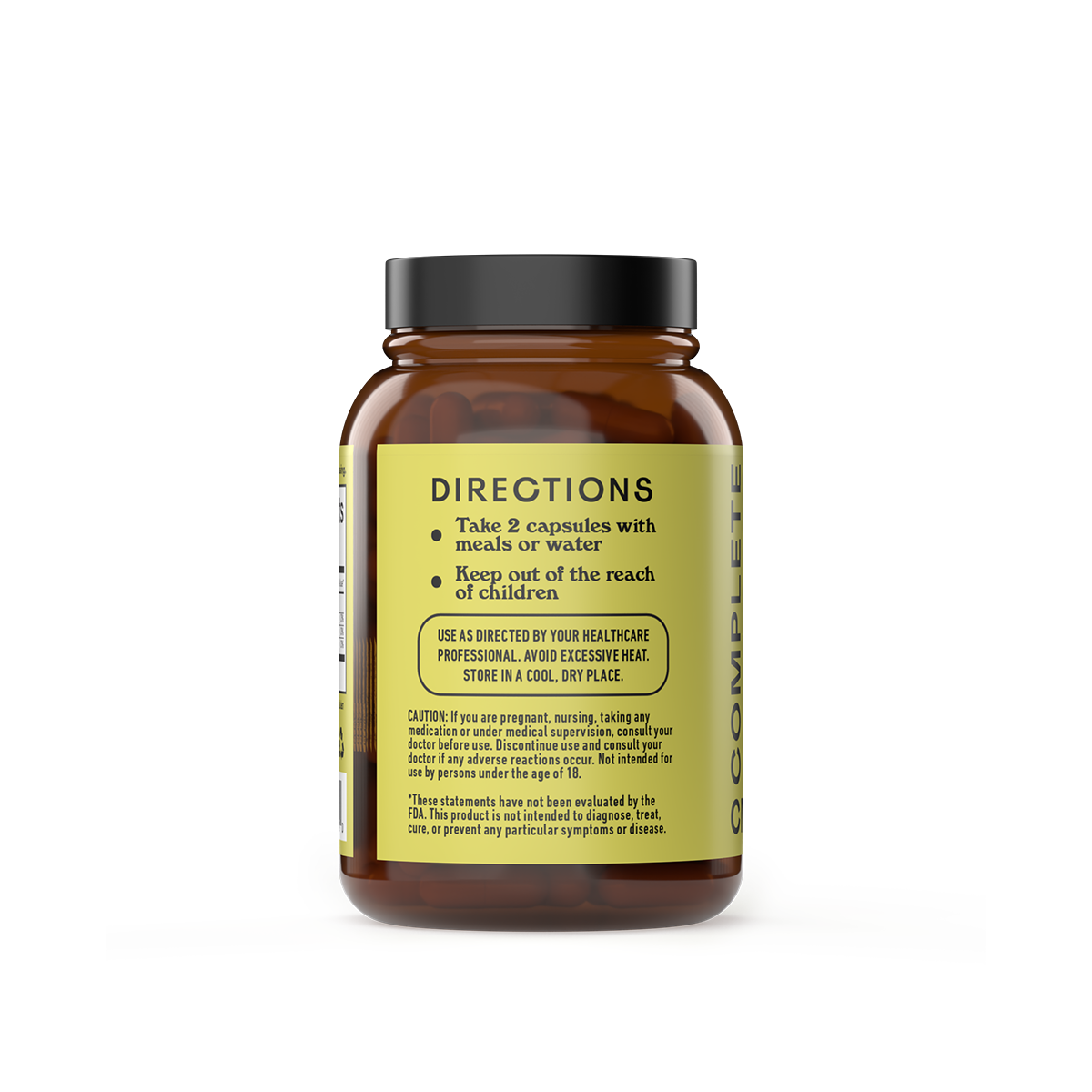Branch Chain Amino Acid Capsules 2:1:1 directions of use panel