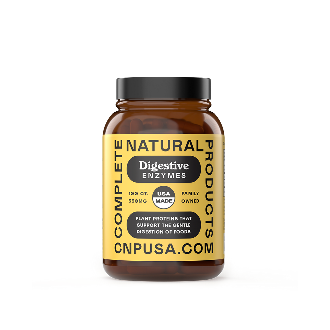 Digestive Enzymes Capsules 2025 front bottle label broad spectrum formula