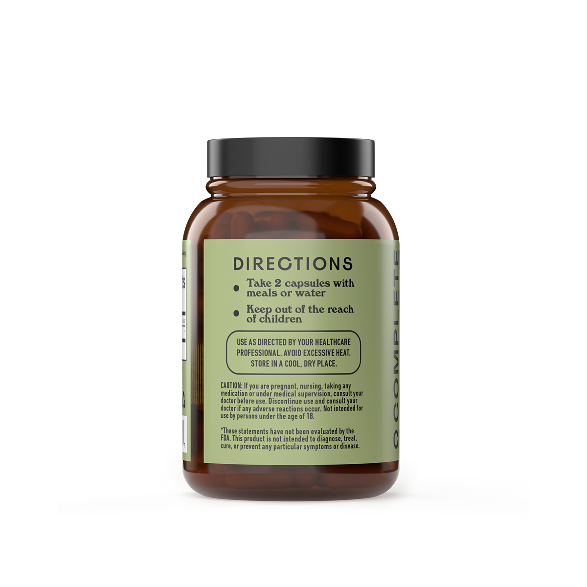 L-Glutamine Capsules directions of use panel