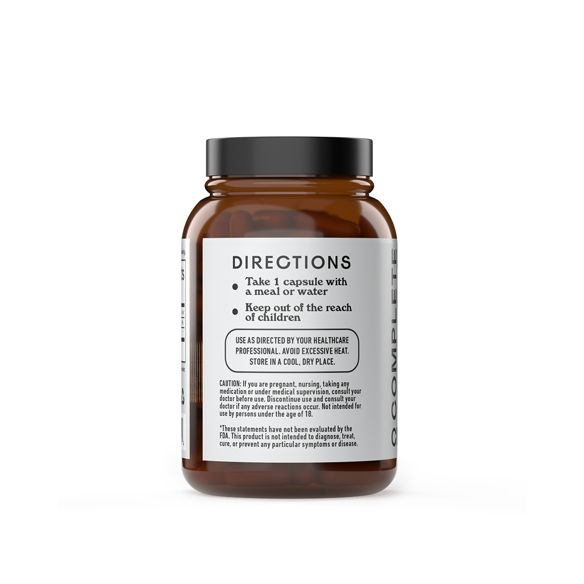 Magnesium Bisglycinate Capsules directions of use panel
