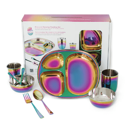 Dine & Develop Stainless Steel 9 pc Set - Free Living Co