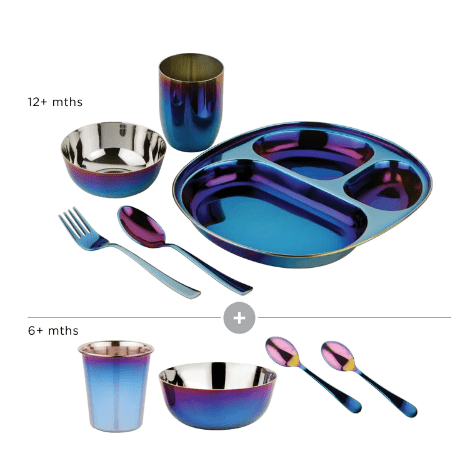 Dine & Develop Stainless Steel 9 pc Set - Free Living Co