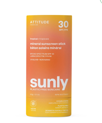 Plastic-Free Mineral Sunscreen Stick SPF 30