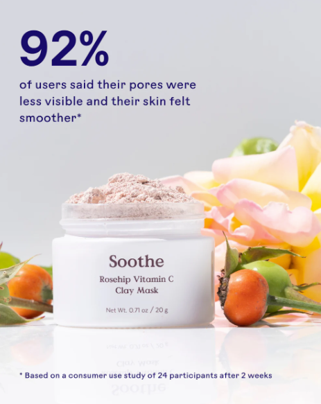 Soothe Rosehip Vitamin C Clay Mask