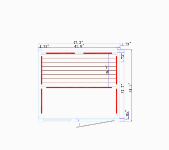 Far Infrared 2 Person Sauna