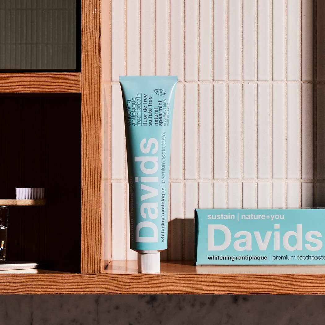 Davids premium toothpaste  /  spearmint