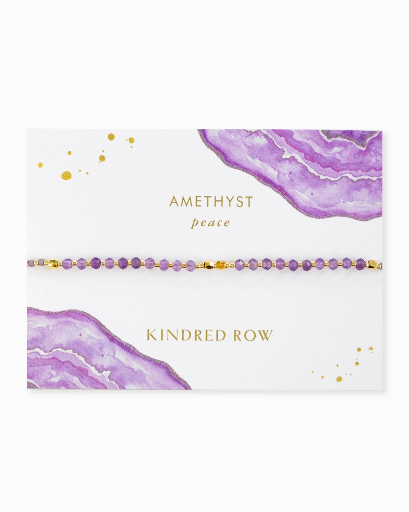 Amethyst Healing Gemstone Stacking Bracelet - Free Living Co