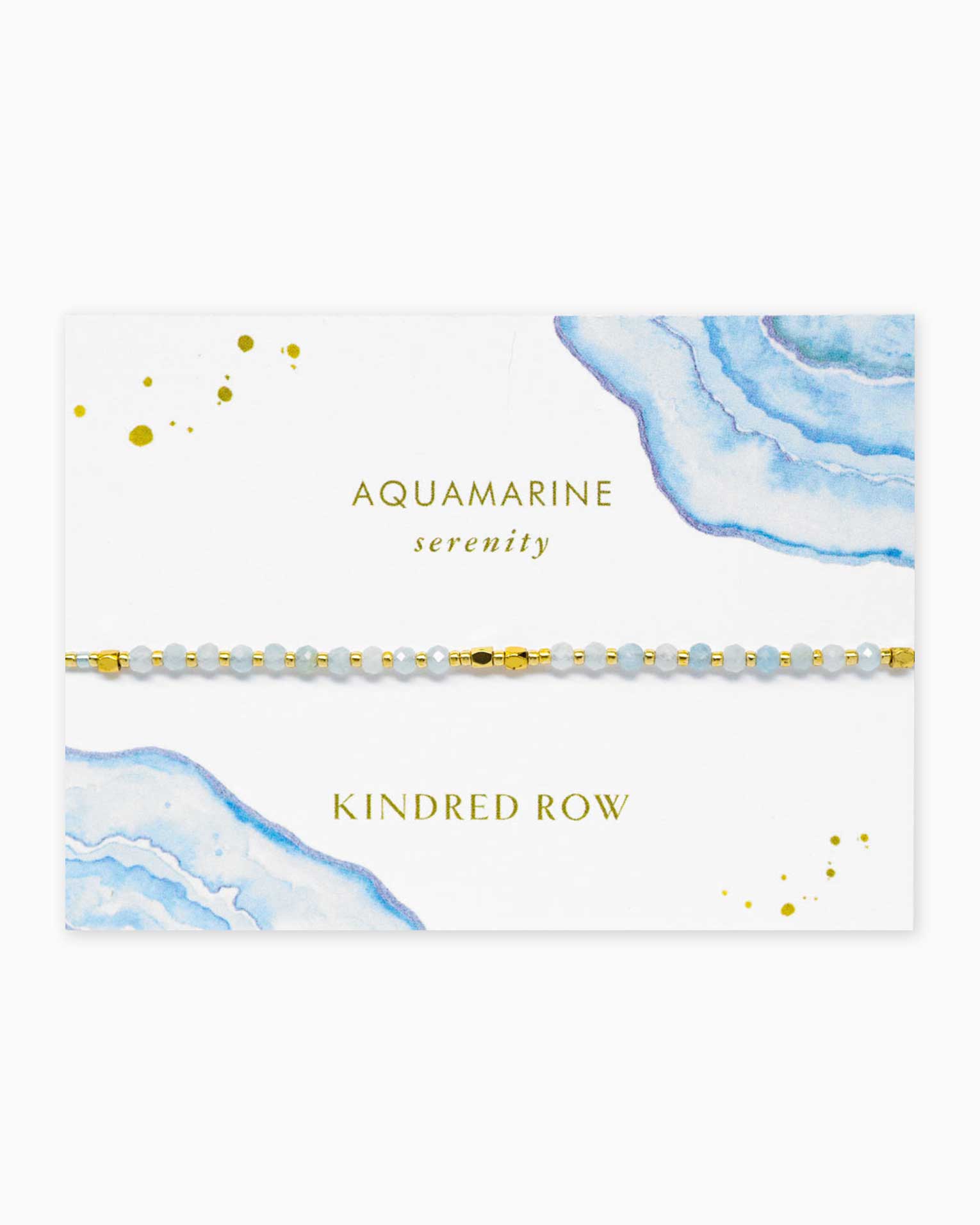 Aquamarine Healing Gemstone Stacking Bracelet - Free Living Co
