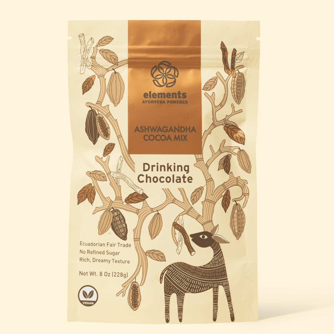Ashwagandha Vegan Drinking Chocolate - Free Living Co
