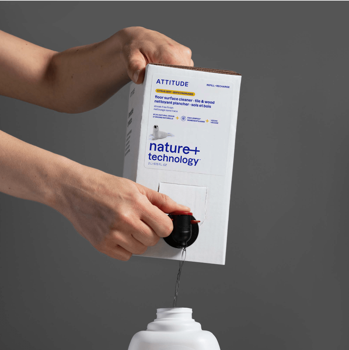 Attitude | Nature+ Floor Cleaner Tile + Wood - Free Living Co