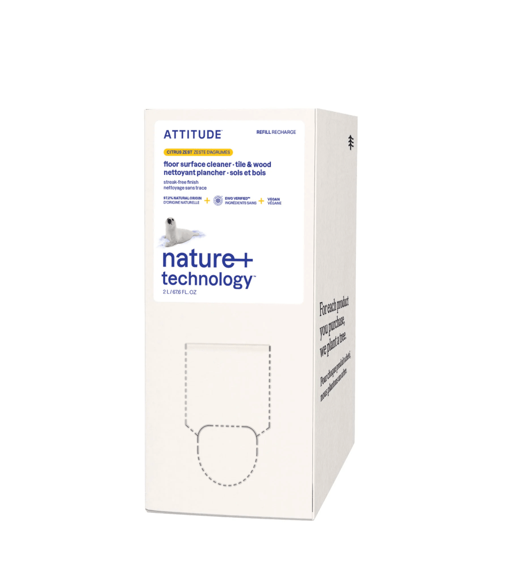 Attitude | Nature+ Floor Cleaner Tile + Wood - Free Living Co