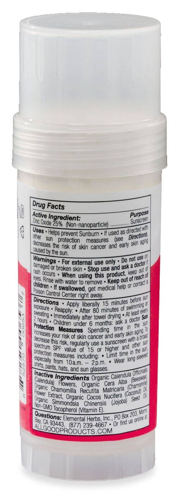 Baby & Kid's Mineral Sunscreen Butter Stick—SPF 50 - Free Living Co