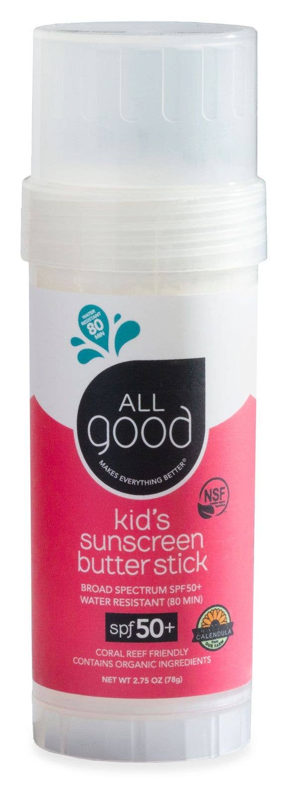 Baby & Kid's Mineral Sunscreen Butter Stick—SPF 50 - Free Living Co
