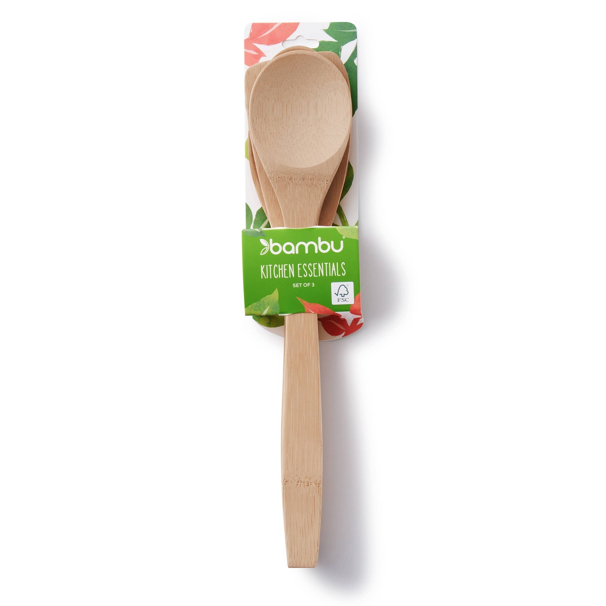 Bamboo Kitchen Basics Cooking Utensil Set of 3 - Free Living Co