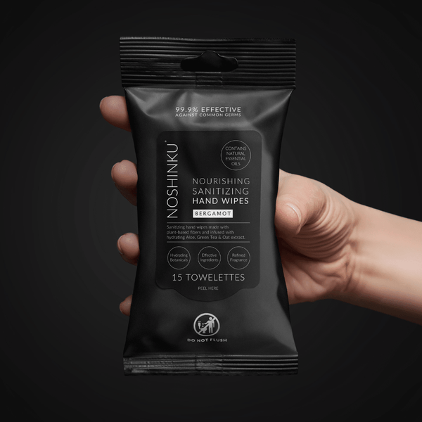Bergamot Nourishing Hand Sanitizing Travel Wipes - Free Living Co