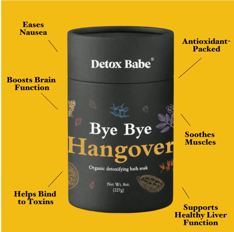Bye Bye Hangover - Organic Detox Bath Salt Soak - Free Living Co