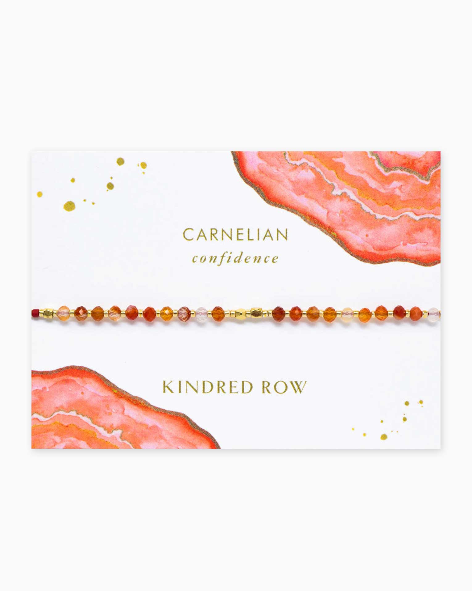 Carnelian Healing Gemstone Stacking Bracelet - Free Living Co