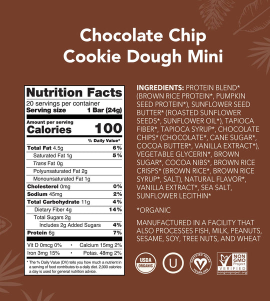 Mini Bars - Chocolate Chip Cookie Dough