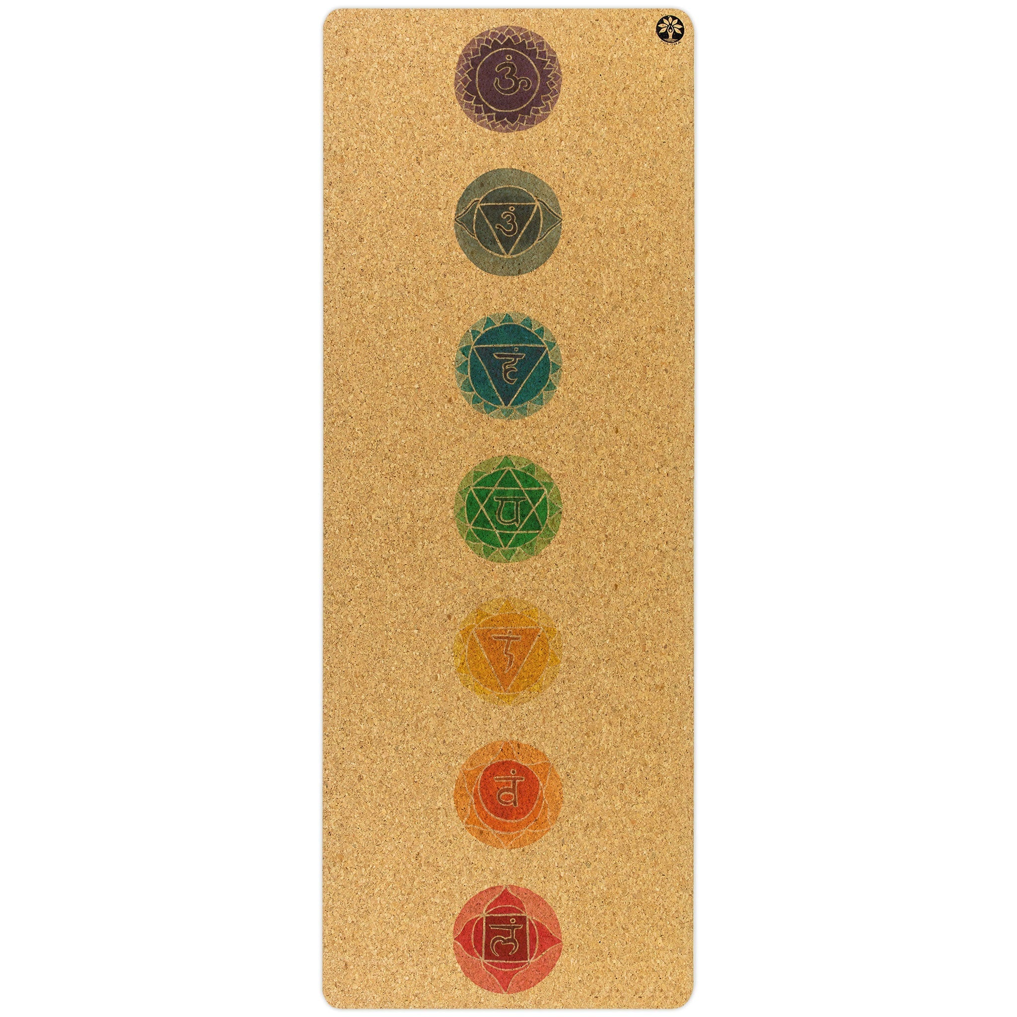 Chakras Original Cork Yoga Mat - Free Living Co