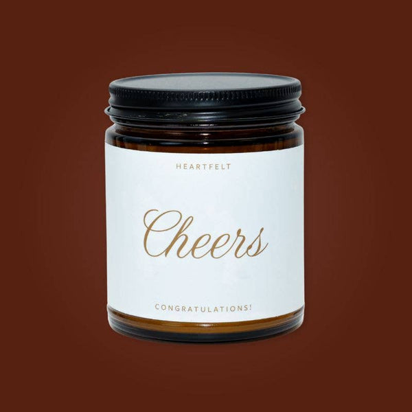Cheers Essential Oil Beeswax Celebrate Jar Candle: Non-Toxic - Free Living Co