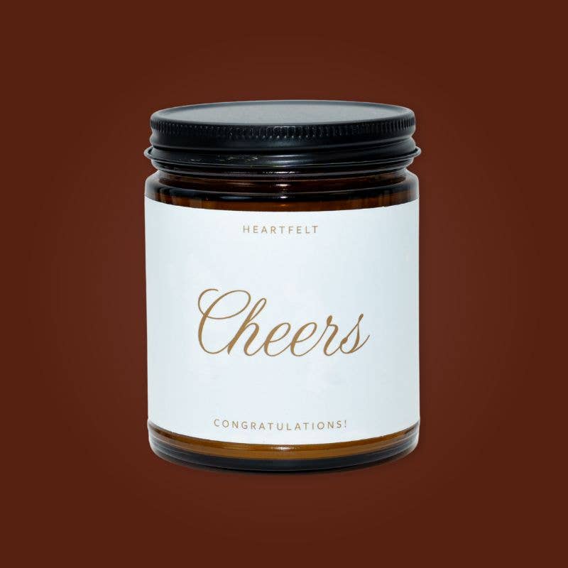 Cheers Essential Oil Beeswax Celebrate Jar Candle: Non-Toxic - Free Living Co