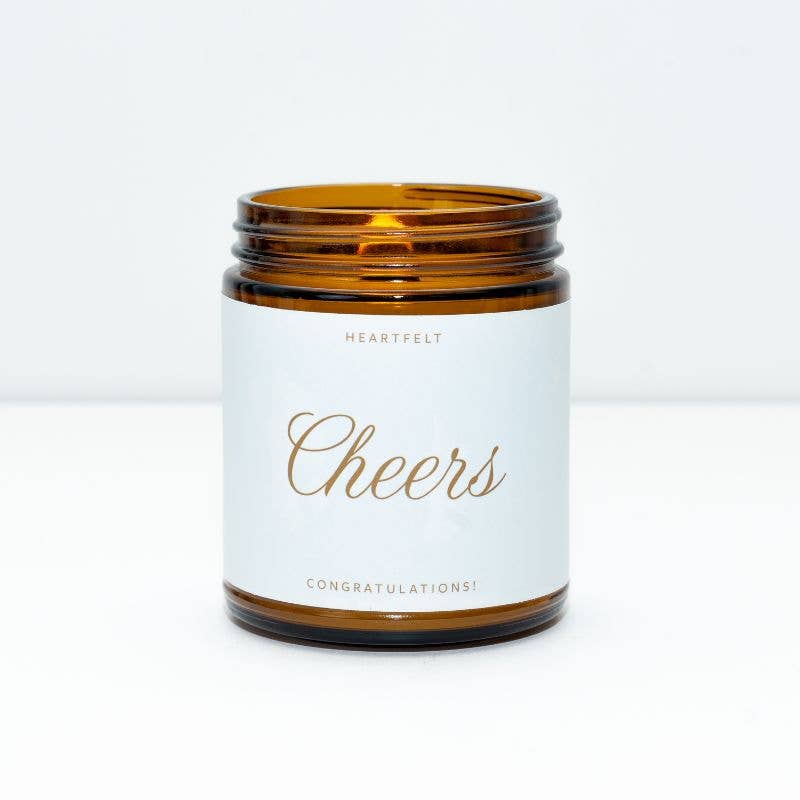 Cheers Essential Oil Beeswax Celebrate Jar Candle: Non-Toxic - Free Living Co