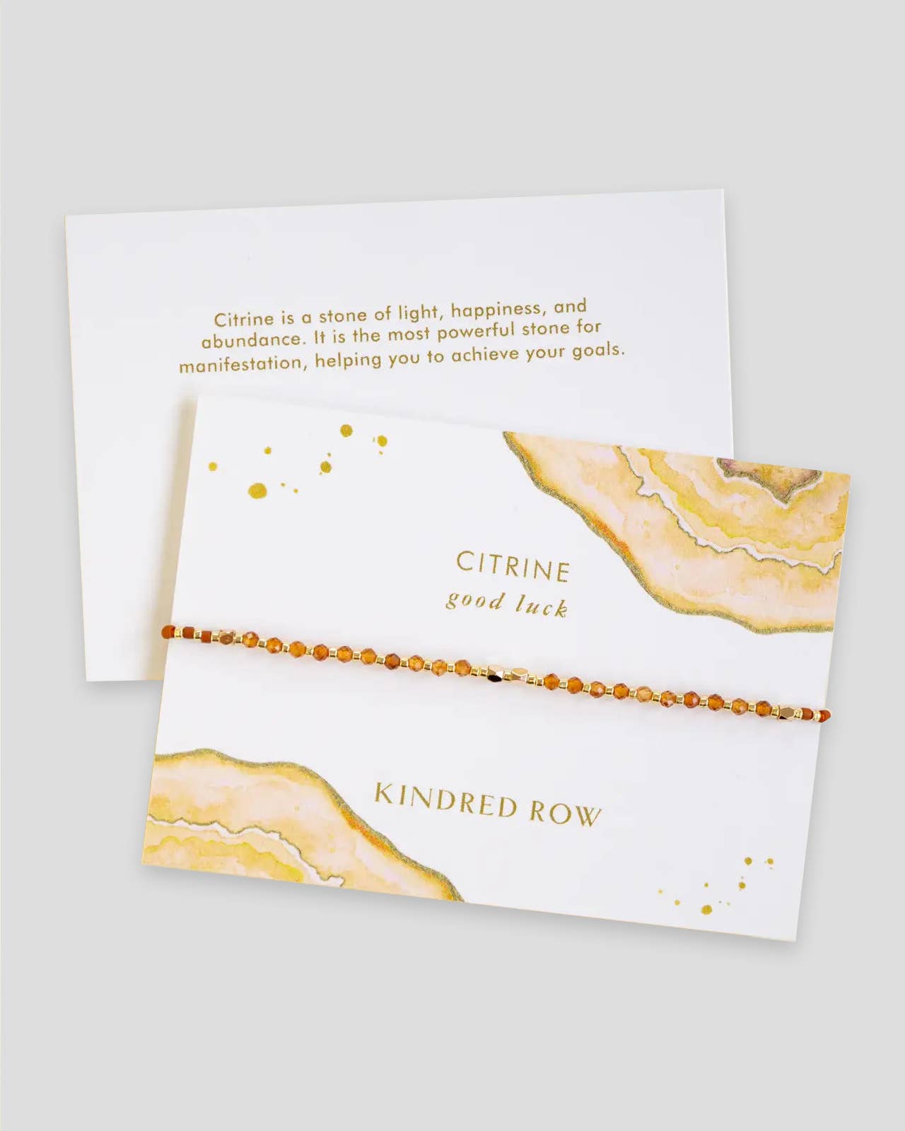 Citrine Healing Gemstone Stacking Bracelet - Free Living Co
