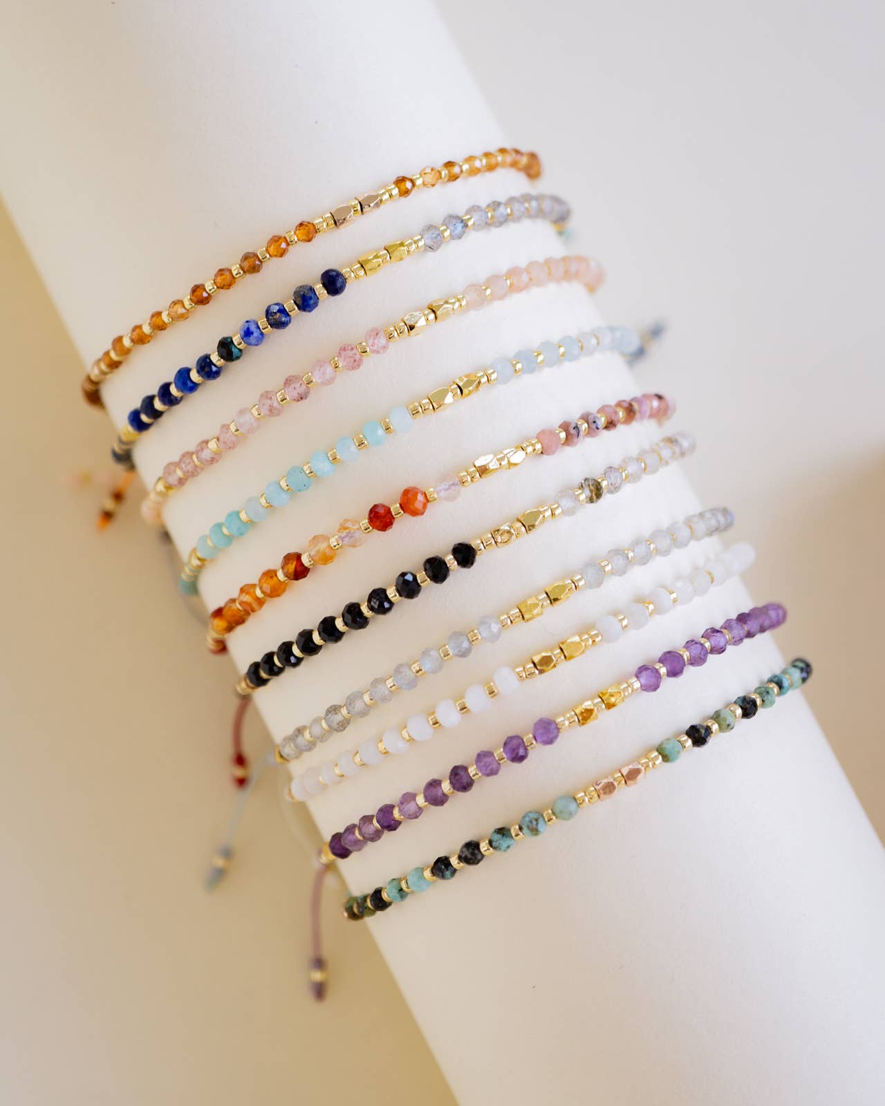 Citrine Healing Gemstone Stacking Bracelet - Free Living Co