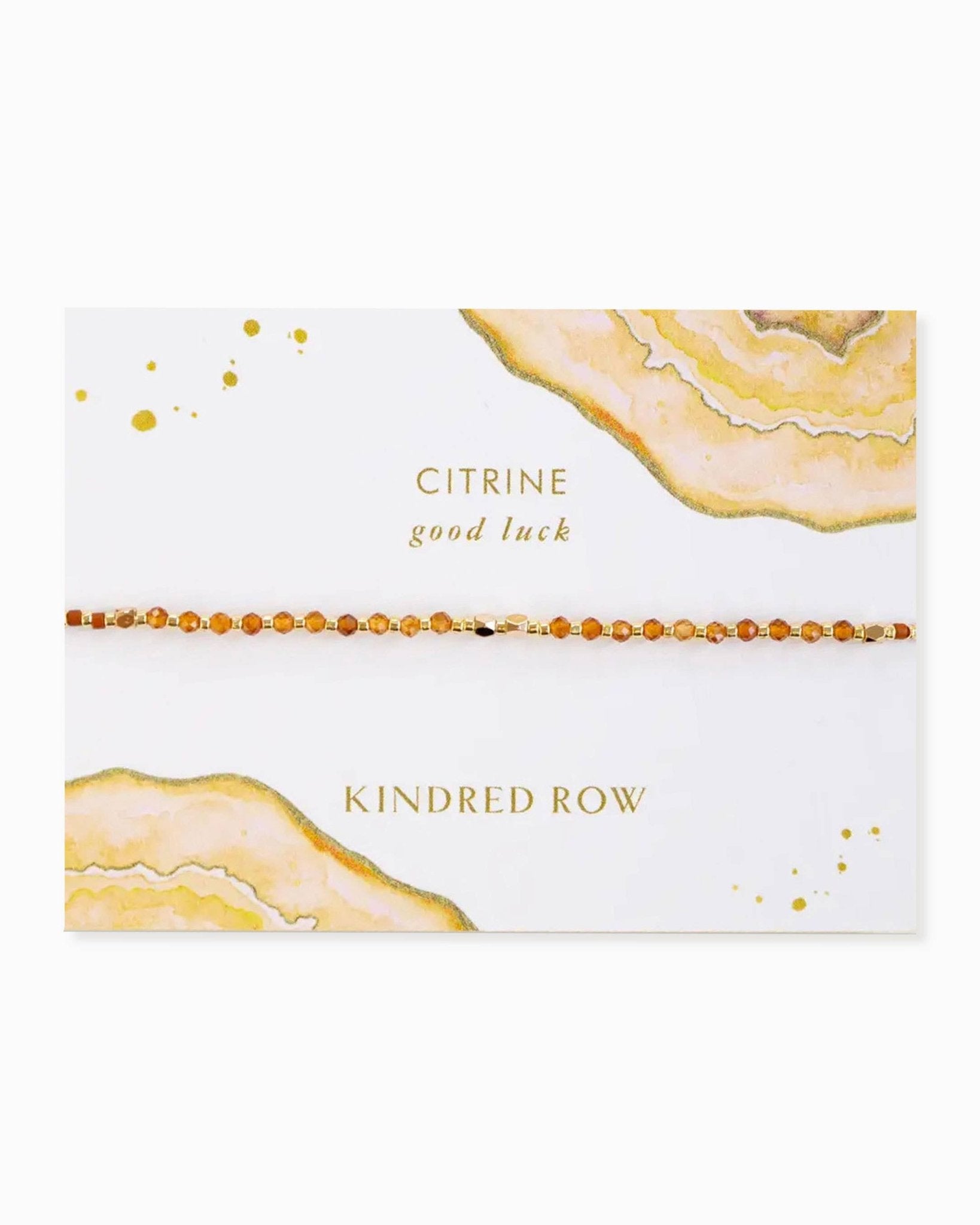 Citrine Healing Gemstone Stacking Bracelet - Free Living Co