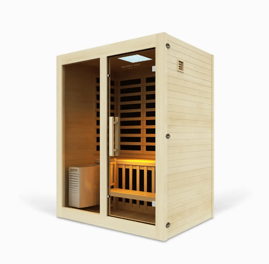 Combination 2 Person Traditional Stone Heater + Low EMF/ELF Infrared Sauna - Free Living Co