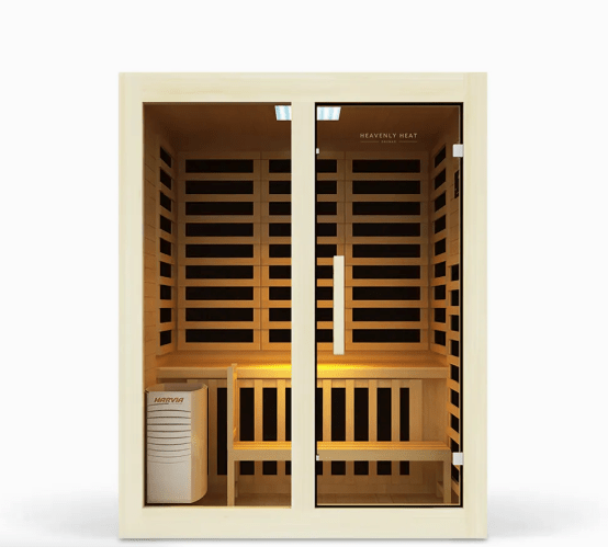 Combination 2 Person Traditional Stone Heater + Low EMF/ELF Infrared Sauna - Free Living Co