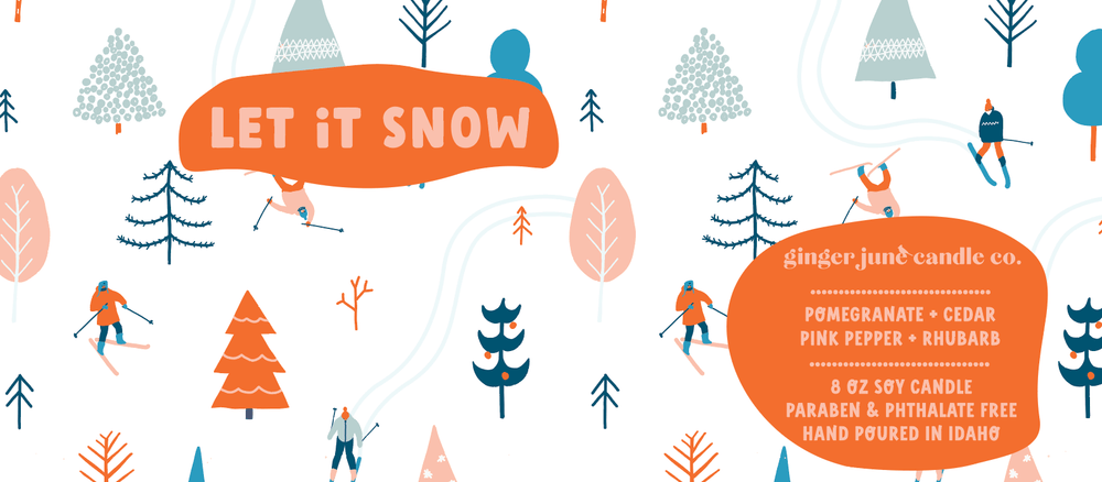 LET IT SNOW • soy candle - Free Living Co