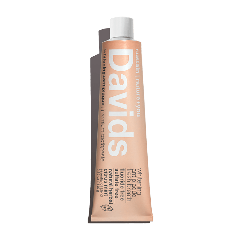 Davids premium toothpaste / herbal citrus peppermint - Free Living Co
