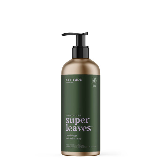 Hand soap Super Leaves Aluminum - Peppermint & Sweet Orange