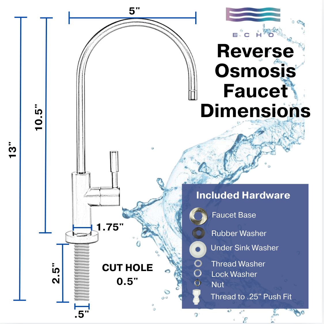 Echo RO/Flow Faucet - Free Living Co
