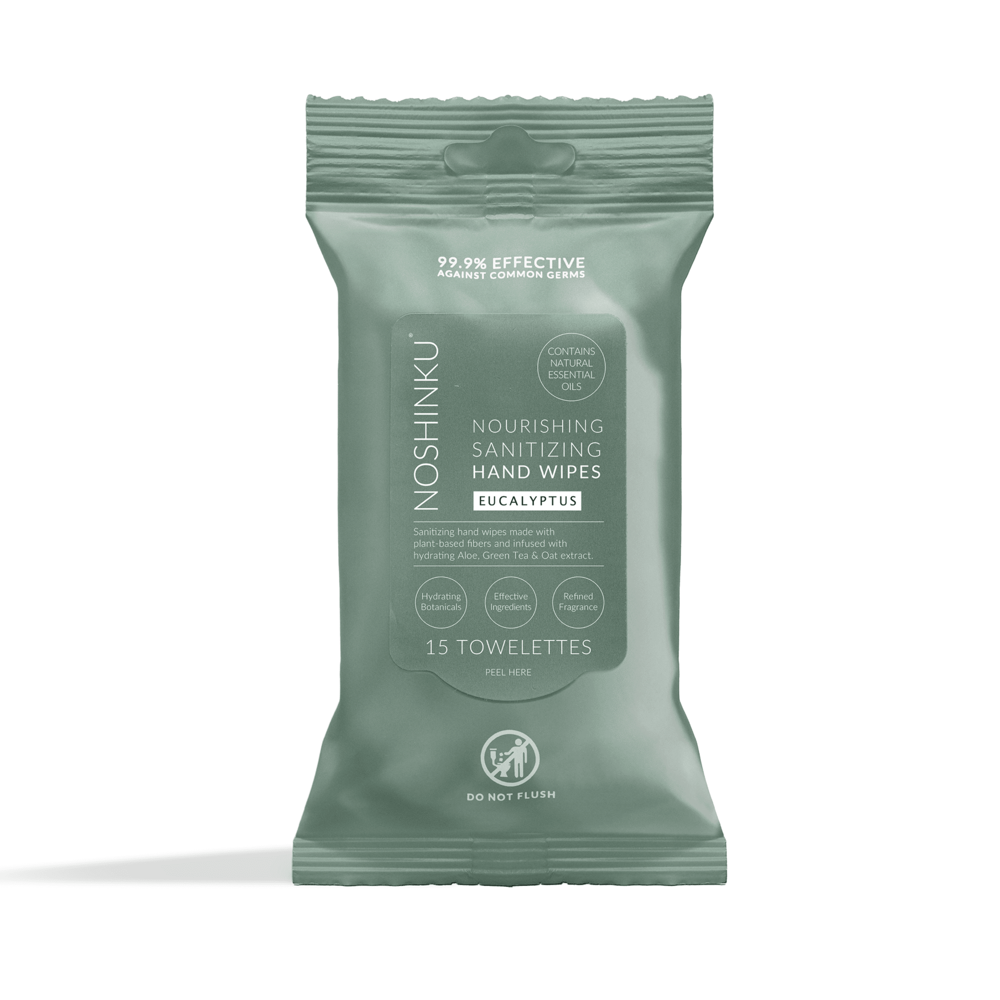 Eucalyptus Nourishing Hand Sanitizing Travel Wipes - Free Living Co