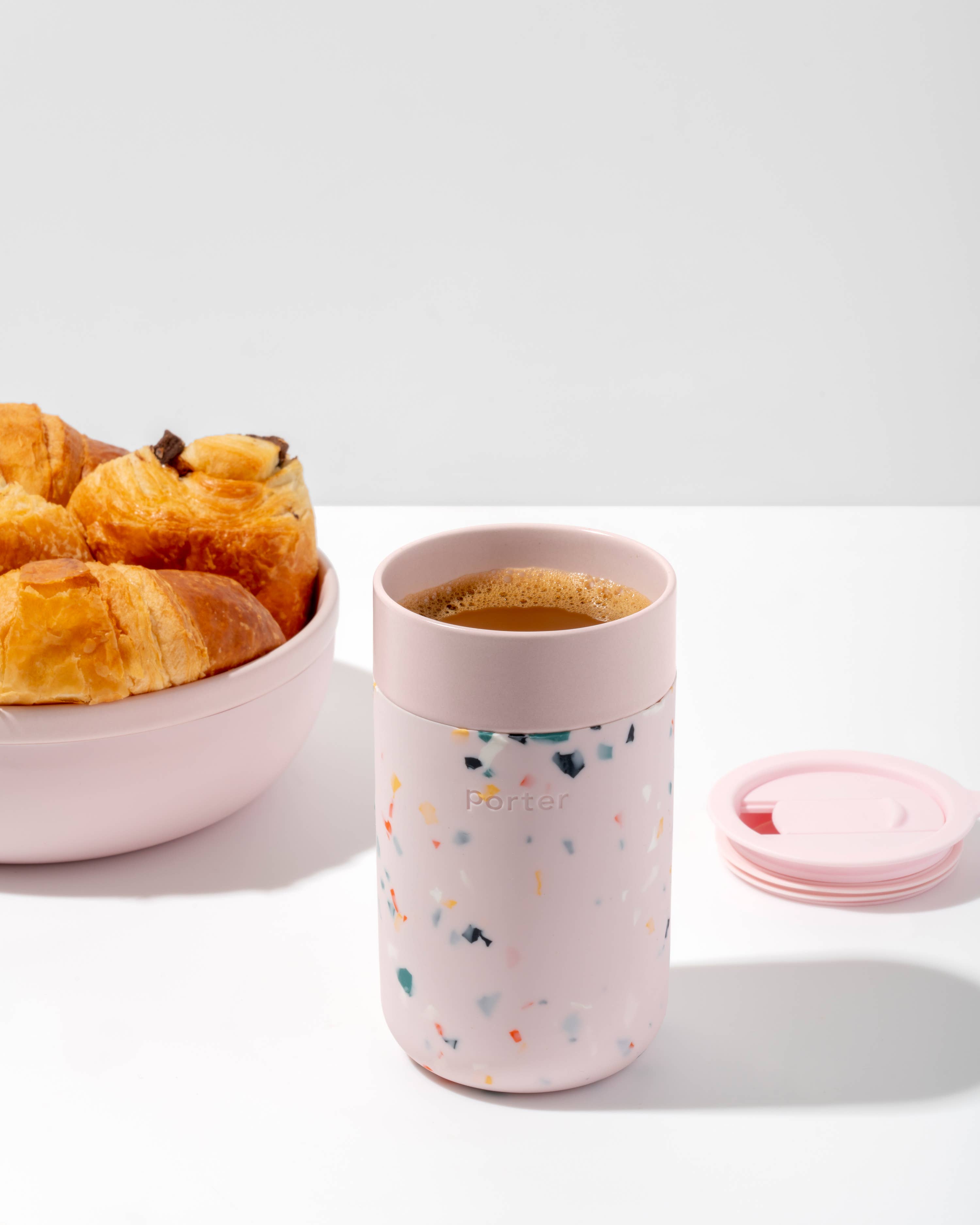 Ceramic + Silicone Reusable Coffee Mug - Free Living Co