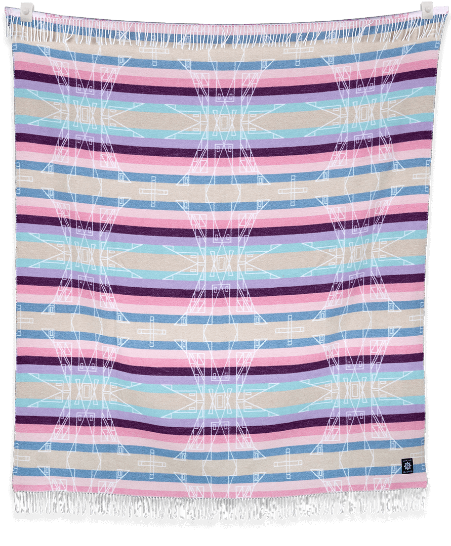 Hunaaneeká (Spring) Throw Blanket