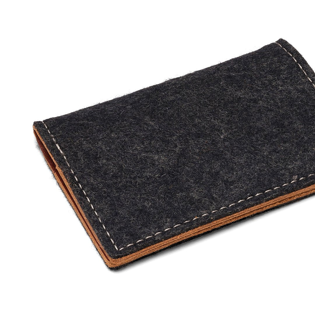 Felt and Leather Bifold Wallet - Free Living Co