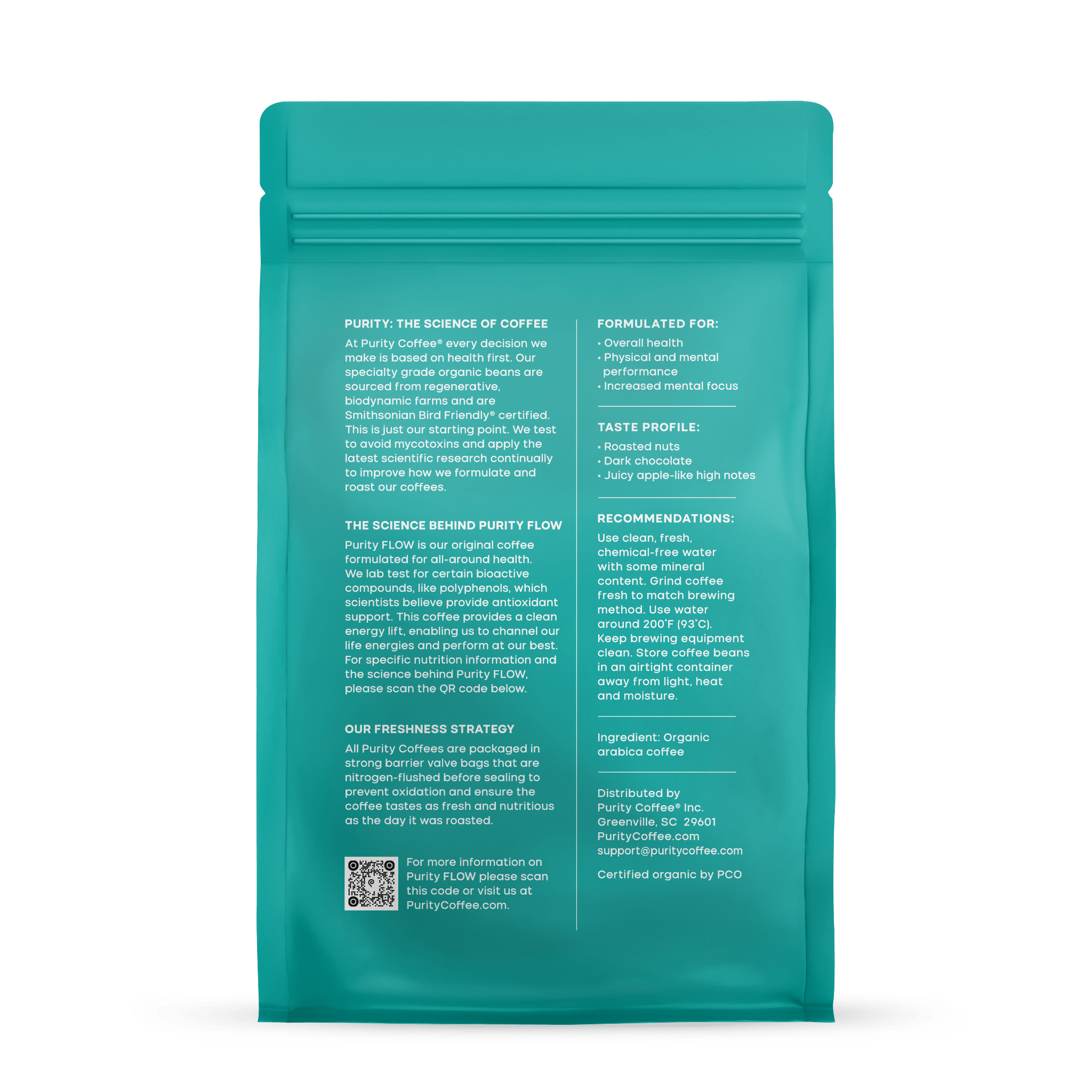 FLOW: Original Medium Roast Whole Bean Coffee - Free Living Co