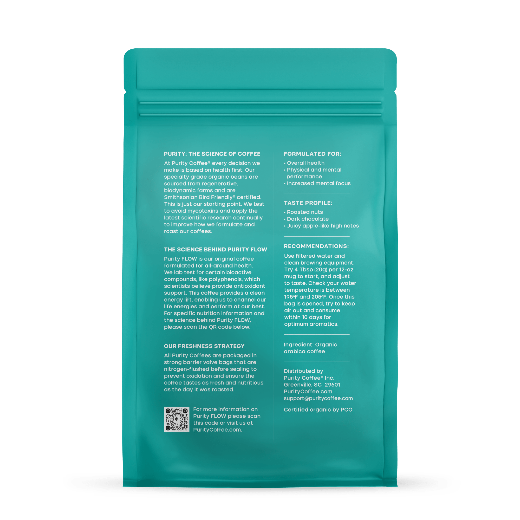 FLOW: Original Medium Roast Whole Bean Coffee - Free Living Co