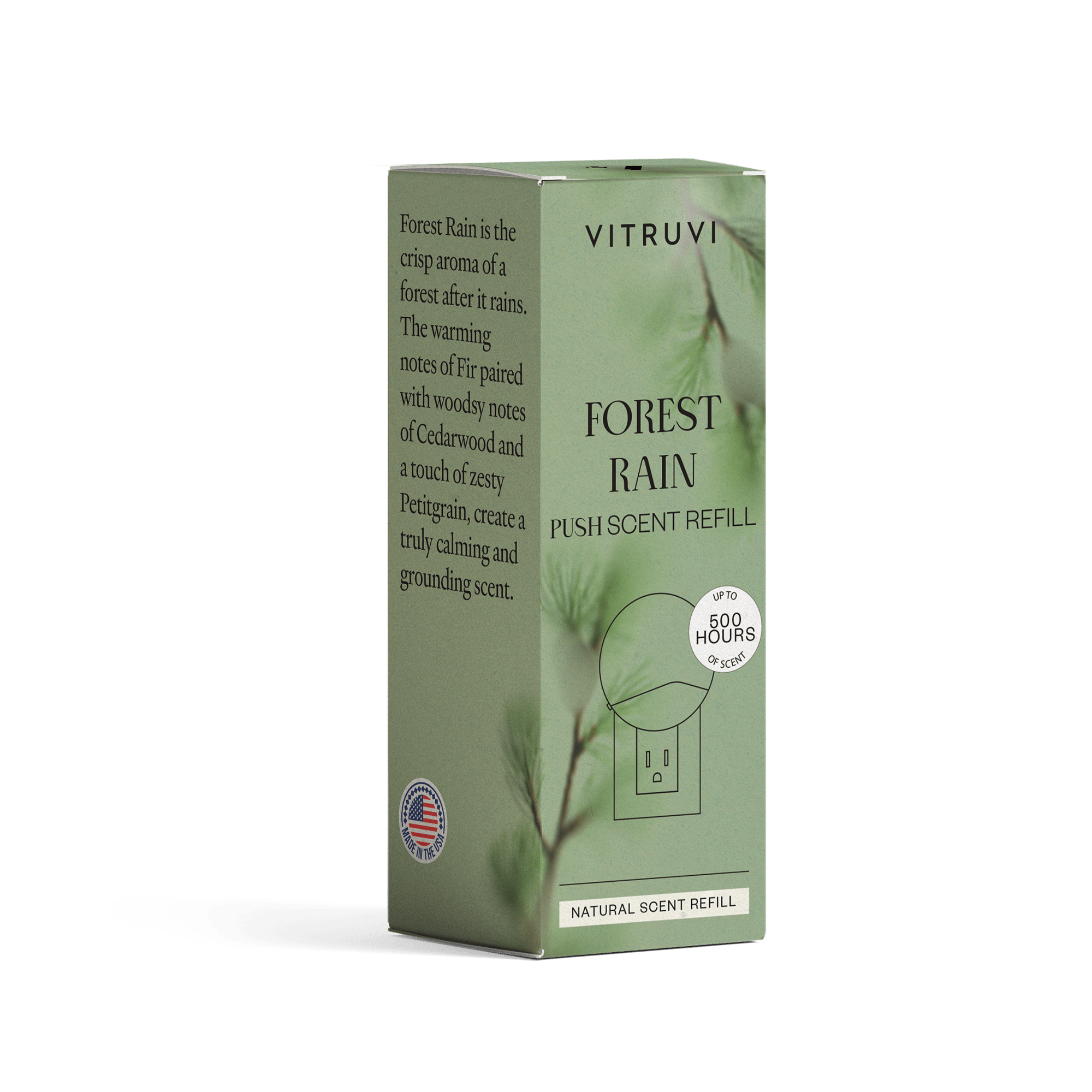 Forest Rain Push Scent Refill - Free Living Co