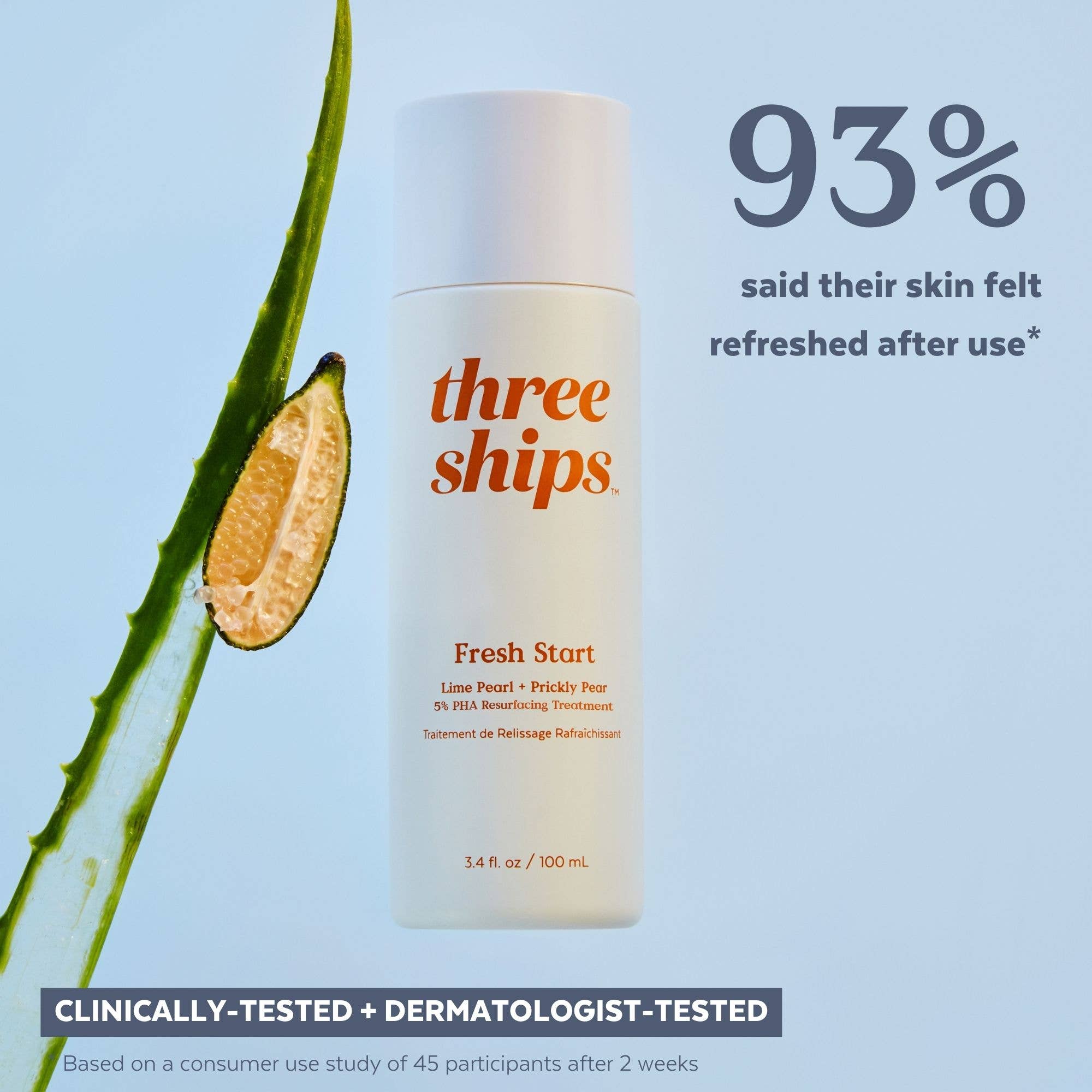 Fresh Start Lime Pearl + Prickly Pear 5% PHA Toner - Free Living Co