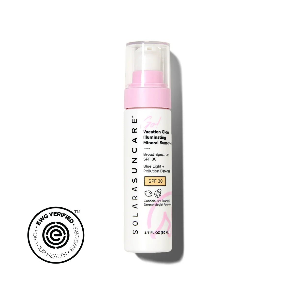 Go! - Vacation Glow Illuminating Mineral Face Sunscreen - Free Living Co