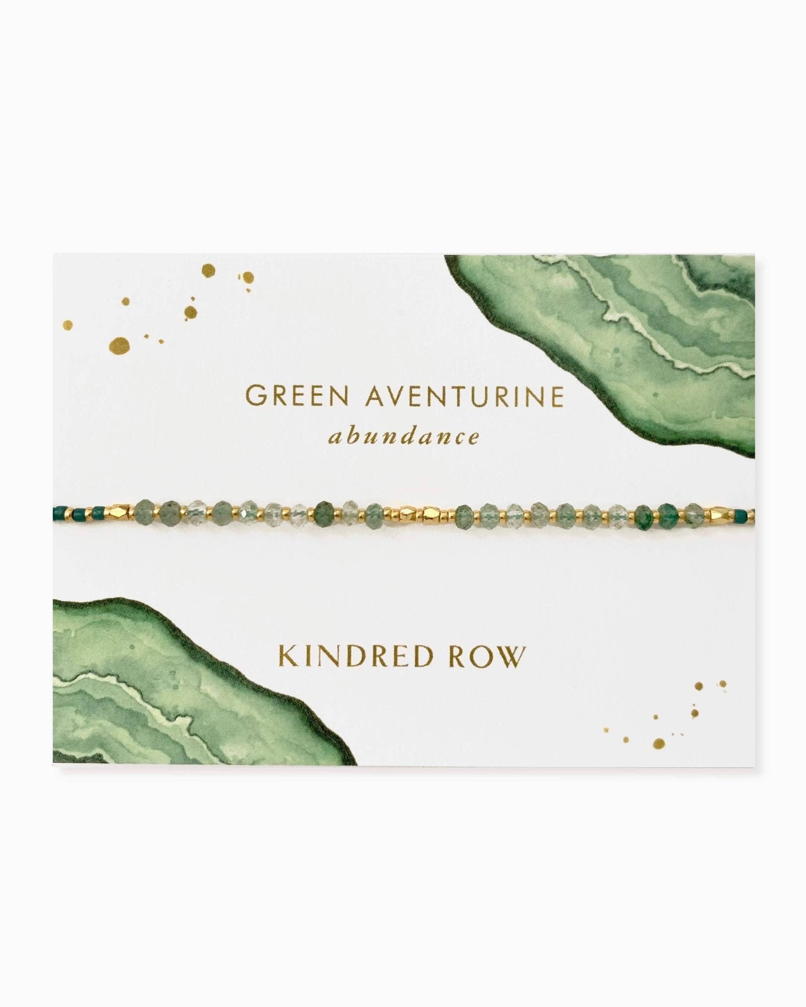 Green Aventurine Healing Gemstone Stacking Bracelet - Free Living Co