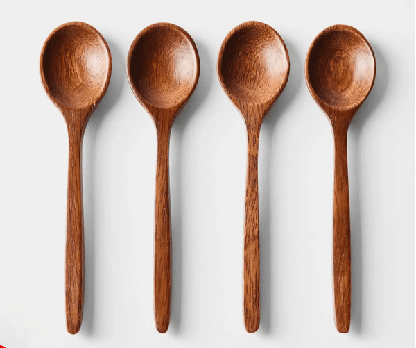 Handcrafted Acacia Wooden Serving Spoons - Free Living Co