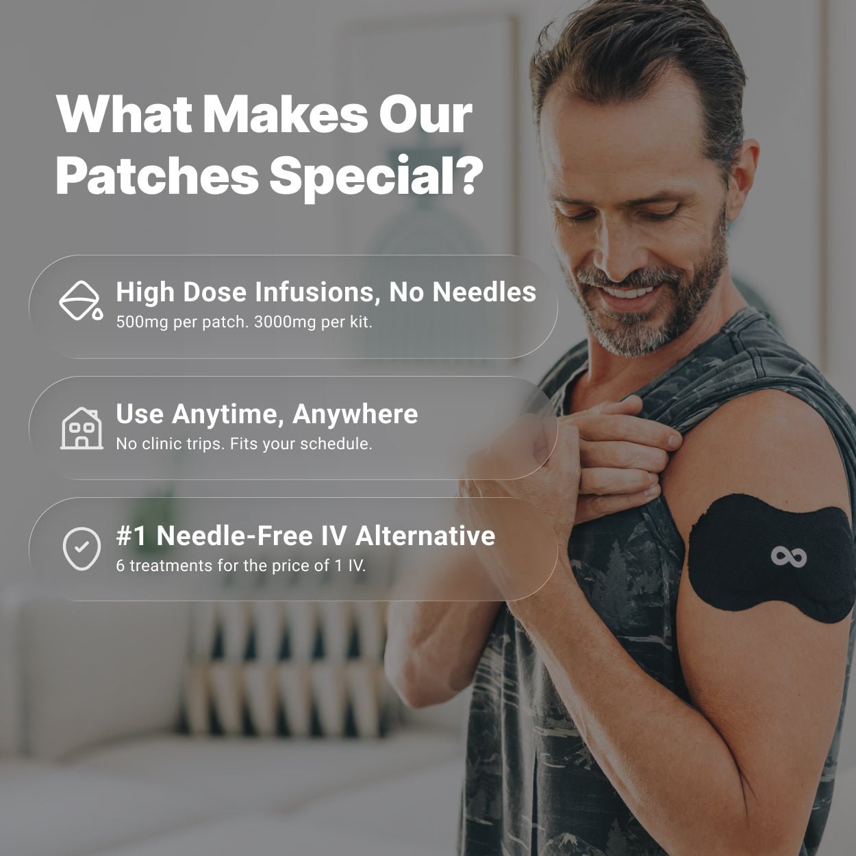 High Dose NAD+ Patches - Free Living Co